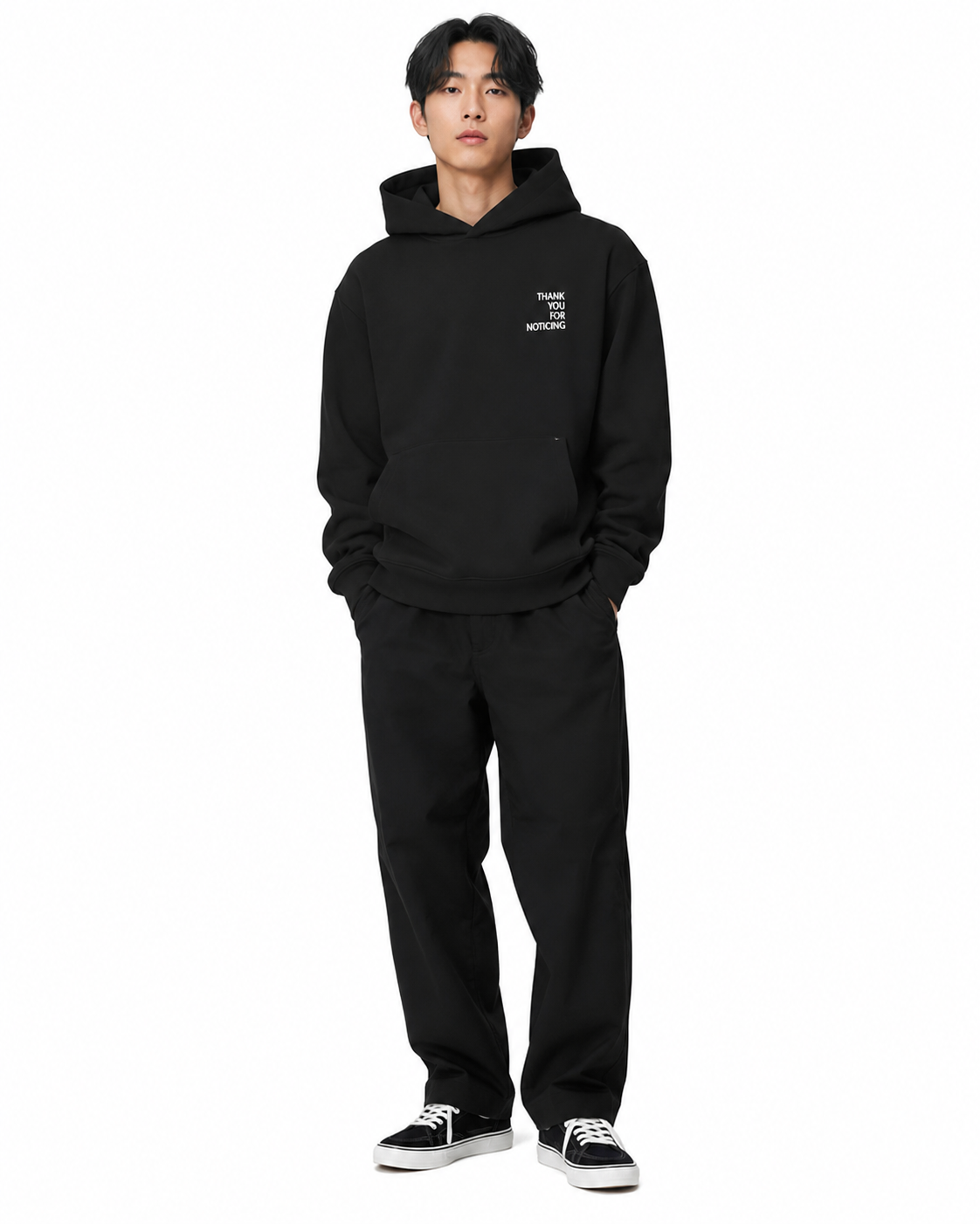 Black TYFN Heavyweight Hoodie