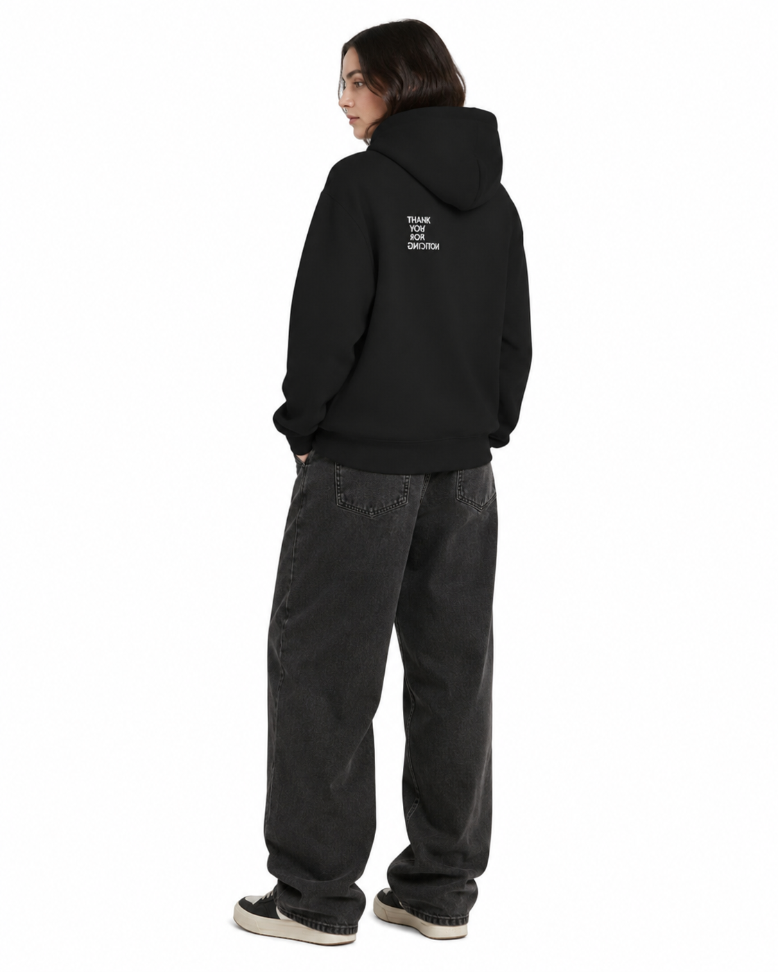 Black TYFN Heavyweight Hoodie