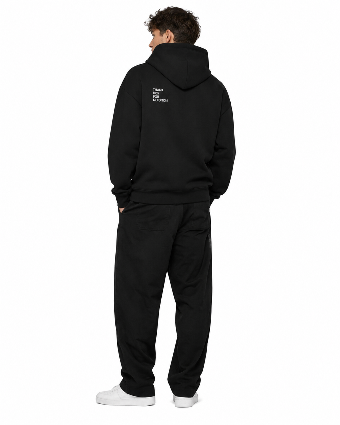 Black TYFN Heavyweight Hoodie