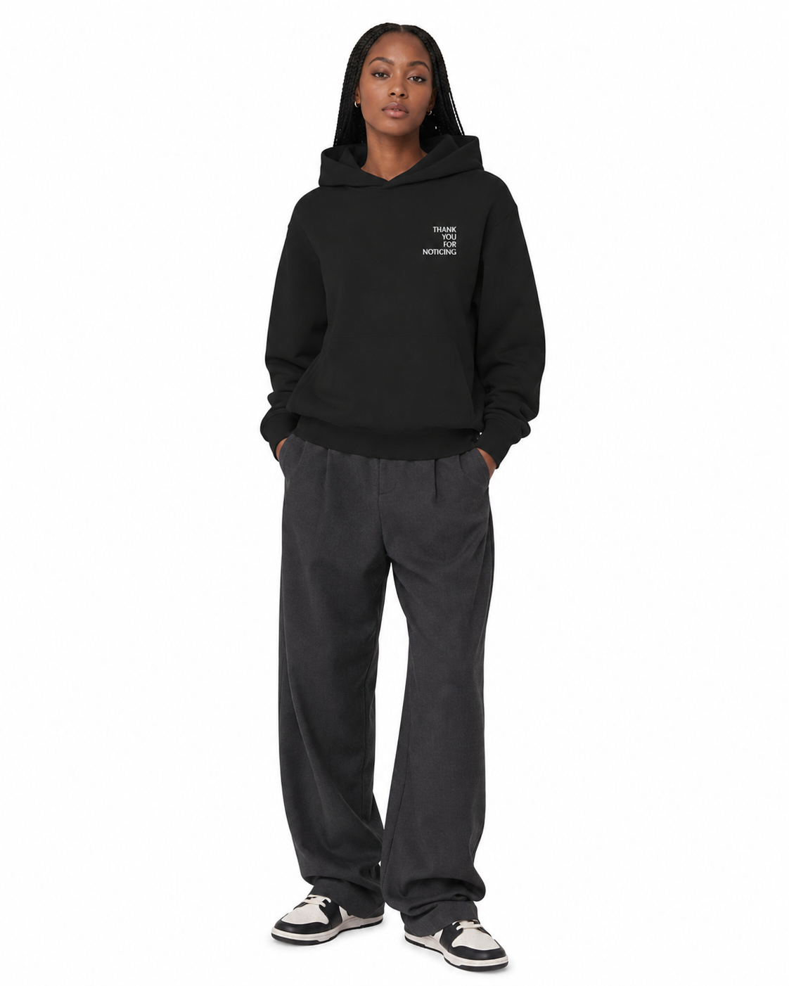 Black TYFN Heavyweight Hoodie