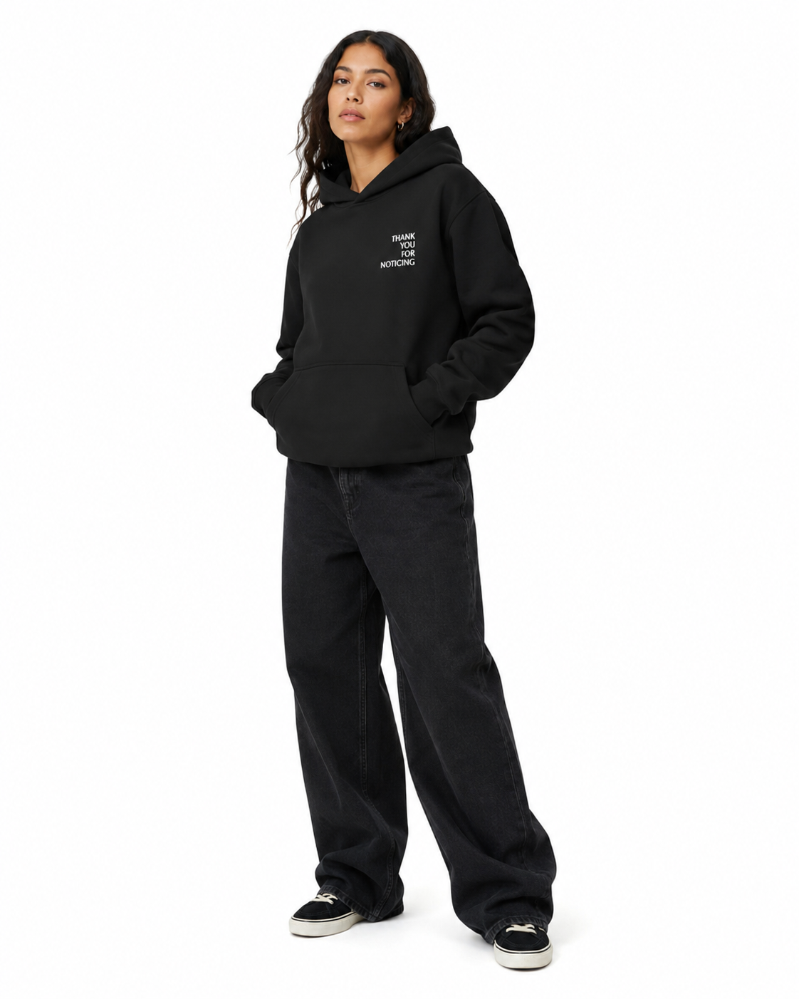 Black TYFN Heavyweight Hoodie