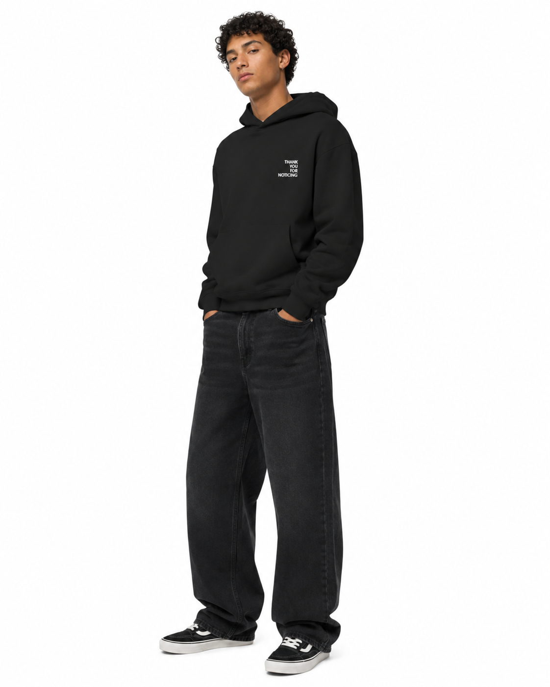 Black TYFN Heavyweight Hoodie